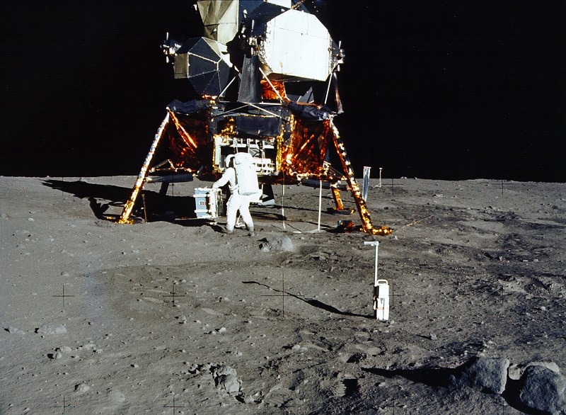 Apollo 11 Makes the First Moon Landing