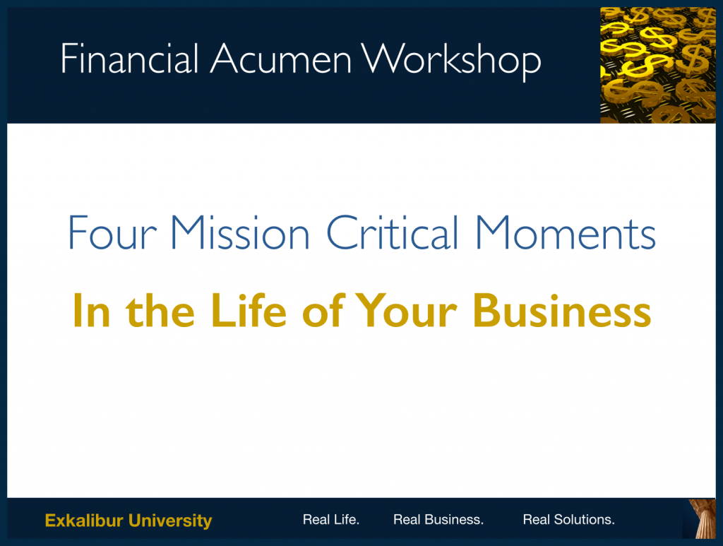 Financial Acumen Workshop Title Slide
