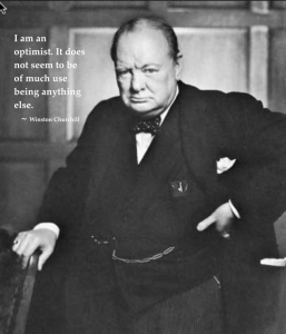 Churchill Image: I am an optimist2
