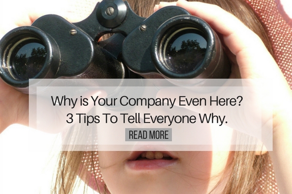 Why is Your Company Even Here - 3 Tips To Tell Everyone Why