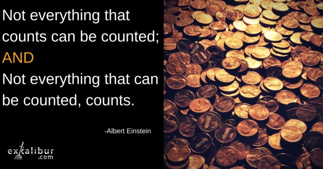 Monday Quote of the Week: Everything that counts can’t be counted