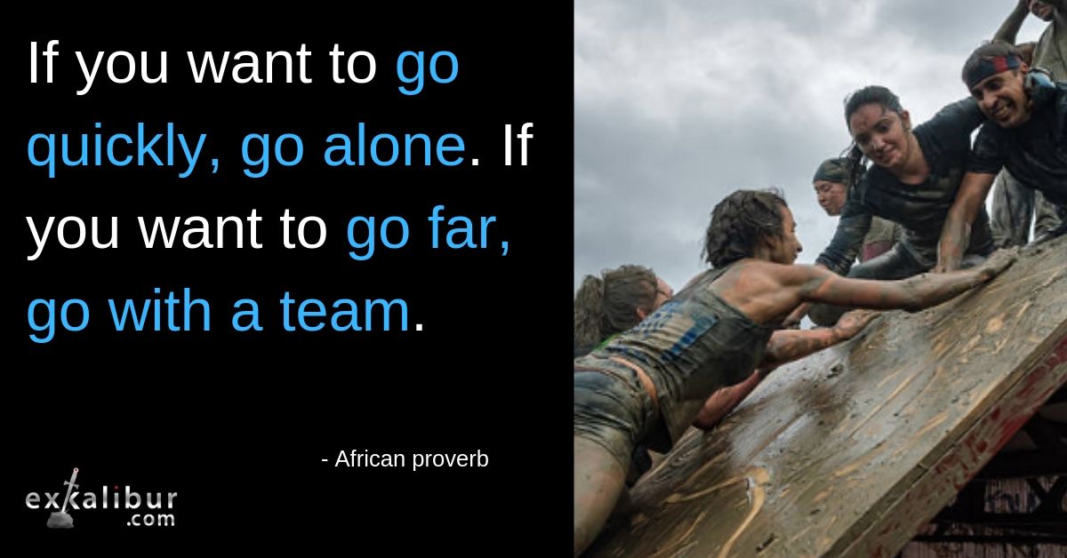 Would you get much done without a TEAM? Nope!